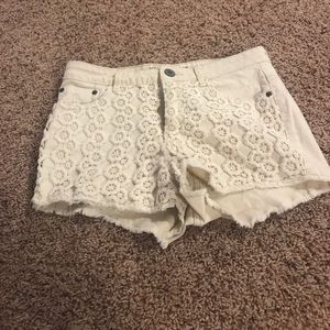 Cream/ off white colored shorts